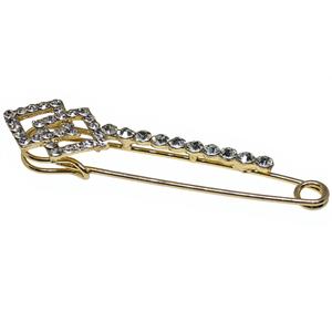 Broche en alliage de verre cristal d'eau Lanwu pour <span class=keywords><strong>femme</strong></span>, épingle à châle anti-frottement à bouton, accessoire vestimentaire polyvalent de style coréen, fleur de poitrine - Product Image 1