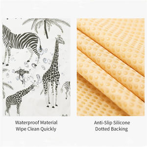 Alfombrilla para salpicaduras de bebé para debajo de la silla alta, alfombrilla antideslizante e impermeable para salpicaduras para suelo, alfombrilla de Picnic portátil - Product Image 5