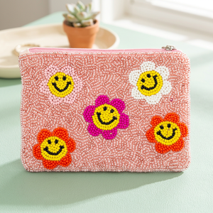 Nouveau design Pochette à main brodée de perles de rocaille, Porte-monnaie fait main, Couleur personnalisable, Logo personnalisé, Artisanat artistique fantaisie pour - Product Image 3