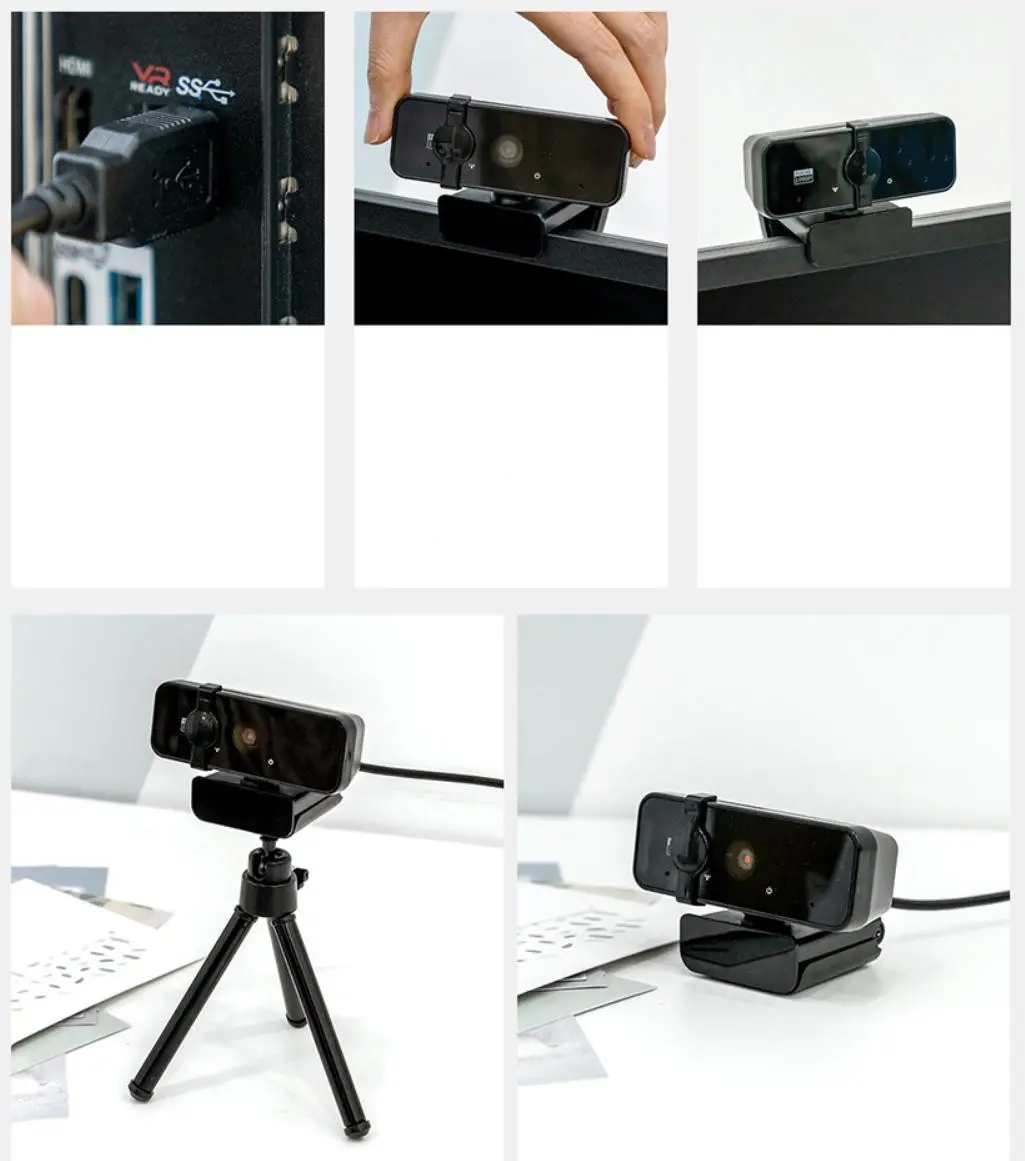 Webcam HD 1080p Web kamera USB PC Computer Webcam mit Mikrofon 1080P HD Webcam 2MP für Online-Studie