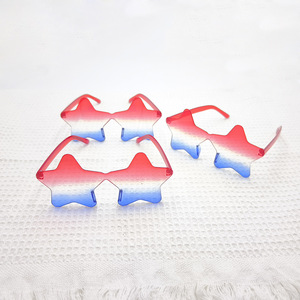 Lunettes de soleil étoiles tendance, sans monture, <span class=keywords><strong>en</strong></span> forme d'étoile, pour le 4 <span class=keywords><strong>juillet</strong></span>, idéales pour les fêtes, la plage, les anniversaires, pour femmes et hommes - Product Image 5