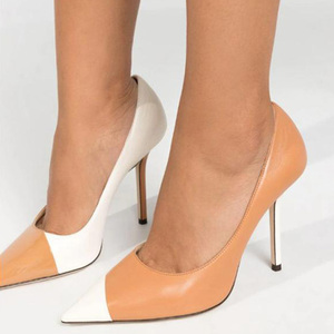 รองเท้าส้นสูงแบบแพทช์เวิร์คสั่งทำพิเศษ ไซส์ใหญ่ 45 สำหรับผู้หญิง รองเท้าปั๊มส์หลากสี ส้นเข็ม แบบพื้นฐาน สำหรับเท้ากว้าง รองเท้าสำหรับงานปาร์ตี้ - Product Image 2