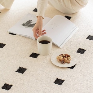 Nouveau Modèle 2024, Tapis PP en Soie de Diatomée Gaufrée, Imperméable et Anti-Taches pour Salon, Facile <span class=keywords><strong>à</strong></span> Nettoyer, Tapis Haut de Gamme Luxe pour Usage Domestique - Product Image 4