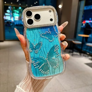 Cover per Cellulare IMD con Farfalla per Tutti i Telefoni Custodia Morbida in TPU con Strass per Redmi 14C Note 14 15 Note 15 Pro - Product Image 5