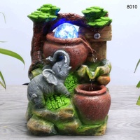 Décoration de réservoir de poissons arbre de bon augure rocaille eau mini fontaine Festival cadeau bureau micro paysage