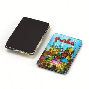 Strong Glass Refrigerator Magnets Customised Crystal Magnetic <b>Fridge</b> Sticker Decoration for Whiteboard, Cabinet and Dishwasher - Product Image 1