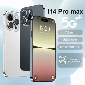 Orijinal I 14 Pro MAX 5G smartphone küresel sürüm 16GB + 1TB 3G & 4G cep telefonu celulares telefon i14 10 çekirdekli akıllı telefon