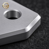 Support de montage en aluminium usiné CNC de haute précision sur mesure, finition anodisée argentée