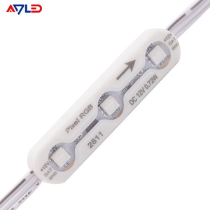 Module LED 0,72W IP68 12V 3 RGBIC SMD5050 WS2811 RGB 7015 à pixels adressables, étanche, pour rétroéclairage de lettres numériques - Product Image 1