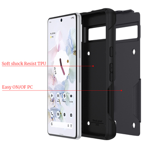 Armatura di alta qualità 2 -in -TPU + PC combination armor per Google Pixel 7Pro custodia per <span class=keywords><strong>cellulare</strong></span> cover posteriore antiurto per paraurti - Product Image 6
