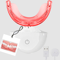 Appareil de luminothérapie rouge à 32 LED pour les soins des gencives, la santé dentaire, le blanchiment des dents, masseur infrarouge portable alimenté par USB