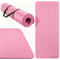 Tapis de yoga NBR antidérapant épaissi 8/10/15 mm pour débutants, tapis de yoga à domicile pour le sport, la danse, le fitness, équipement de sol