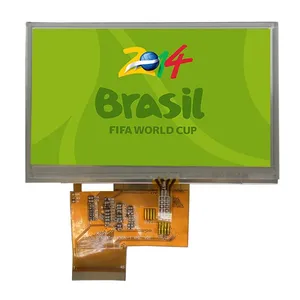 Peças sobressalentes da câmera digital, com tela lcd de 4.3 ", 40 pinos, display lcd digital, tipo paisagem wqvga 480x272 pontos com rtp tft