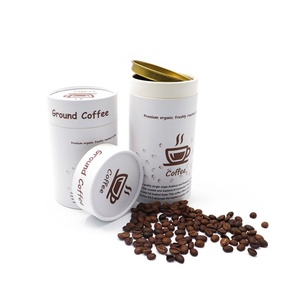 Eco-Friendly Aluminum <b>Foil</b> Lining Circular Paper <b>Containers</b> Packaging Coffee Tea Sugar Snacks Candies Cookies and Chocolate - Product Image 3