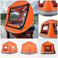 Tente aquatique gonflable en PVC, radeau flottant, tente de bateau, tente de plage, camping en plein air, pêche, plateforme gonflable personnalisée