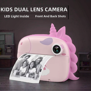 Appareil photo numérique pour enfants transfrontalier avec impression double face avant-arrière, écran 2-3 pouces, lampe torche LED intégrée, motif dessin animé - Product Image 3