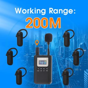 Sistema <span class=keywords><strong>de</strong></span> guía <span class=keywords><strong>de</strong></span> audio inalámbrico <span class=keywords><strong>de</strong></span> gama alta 2,4G Whisper Tour Guide con pantalla para <span class=keywords><strong>agencia</strong></span> <span class=keywords><strong>de</strong></span> viajes <span class=keywords><strong>de</strong></span> <span class=keywords><strong>interpretación</strong></span> simultánea - Product Image 5