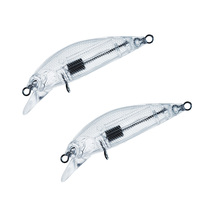 R-8385 supérieur droit 60mm 5g coulant vairon leurre en plastique dur appât blanc leurre corps matériel de pêche appât à la main pour poisson d'eau douce