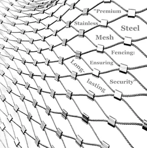 Filet de corde en maille de diamant durable du fabricant pour les enclos de la faune des sanctuaires d'animaux