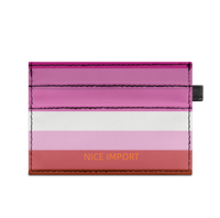 Intersex Rainbow Slim Doppelseitig bedruckter Kartenhalter, tragbarer Kreditkartenhalter aus PU-Leder für Männer und Frauen