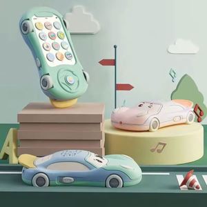 Early Education Safe Soft Glue Kids Musical Baby <b>Sleeping</b> Music <b>Lighting</b> Night Car Toys Crib Mobile Phone Projector Lamp - Product Image 3