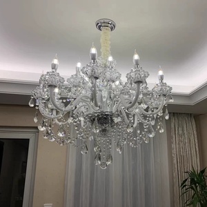 Lampadario <span class=keywords><strong>Moderno</strong></span> a LED in Cristallo, Lussuosa Lampada a Sospensione <span class=keywords><strong>per</strong></span> Scale, <span class=keywords><strong>Soggiorno</strong></span>, Sala Banchetti, Hotel e Villa - Product Image 1