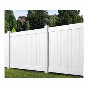 No-crack White PVC Vinyl Fence Panel Board Privacy Fencing Gate