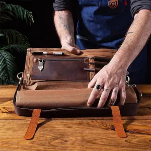 กระเป๋ามีดม้วนได้สำหรับเชฟม้วนได้สำหรับใช้ในการตั้งแคมป์กลางแจ้ง