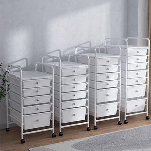 รถเข็นเก็บของในบ้านแบบมีล้อ ชั้นวางของหลายชั้น สำหรับห้องนั่งเล่น - Product Image 6