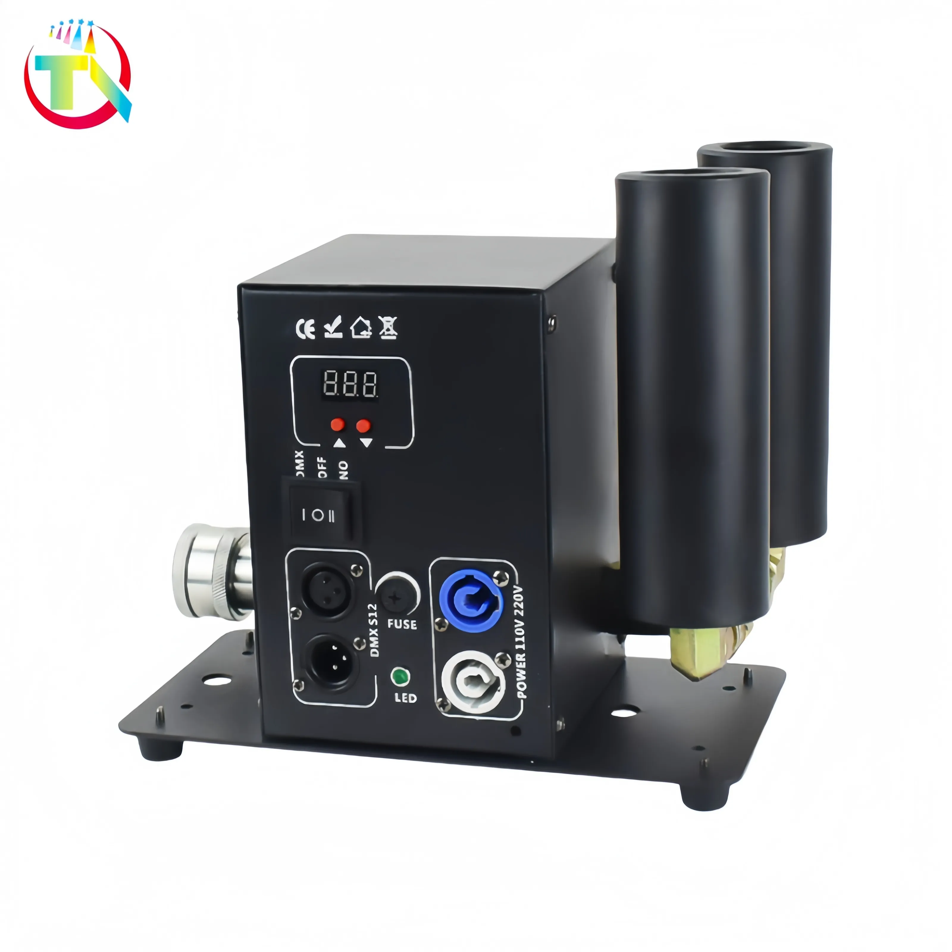 Special Effect Stage Fog CO2 Jet Machine Double Nozzle Switchable Design Dual Co2 Smoke Fog Machine for Wedding Disco Concert