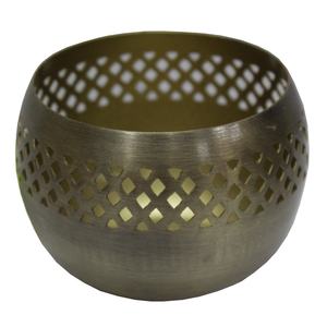 Vente en gros, en laiton, fer plaqué Antique, forme ronde, support votif pour décorations de noël, Style classique, fait à la main, en vrac - Product Image 1