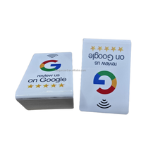 Personnaliser les médias sociaux en acrylique NFC Menu Display Table Stand NFC Google Review Stand