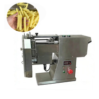 Machine de découpe électrique automatique à ondulations de haute qualité pour la fabrication de bâtonnets de chips de pommes de terre ondulées en forme de dents de loup
