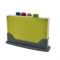 Vente en gros d'usine Accessoires de cuisine de haute qualité Planche à découper en plastique 4 en 1 avec support de rangement