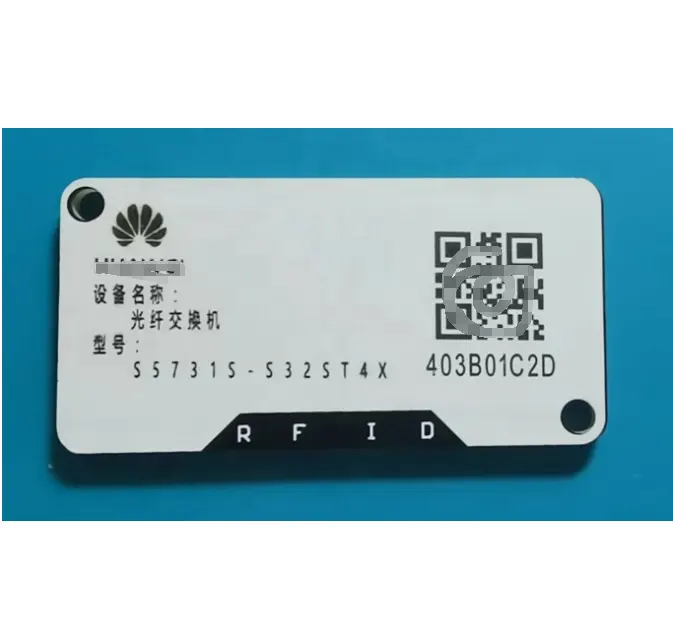 UHF RFID על אנטי מתכת PCB תג יכול לייזר QR קוד עבור כבד כוח ניהול נכסים יכול עבודה ב קשה מצב