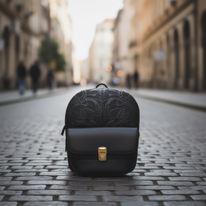 Mochila Fana Karolina de 5L, de Cuero Grabado, Bolso de Viaje Moderno, Unisex para Adultos - Product Image 2