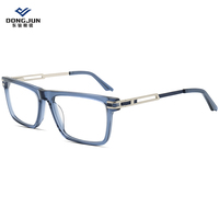 Monture de lunettes classique en fibre optique d'acétate, conception de boîtier, technologie de haute qualité pour la fabrication de montures optiques