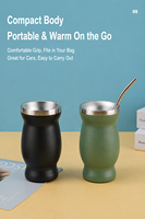 Meilleure vente : Tasse isotherme minimaliste en acier inoxydable 304, compacte et portable, en forme de gourde, pour l'extérieur