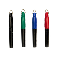 Marqueurs permanents miniatures personnalisés AIHAO modèle AH316MIMI 4 couleurs, pointe balle/ciseau en plastique, anneau métallique, écriture 6 mm, vente en gros
