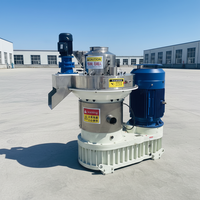 Machine à granulés de bois biomasse professionnelle Zhongdebao 1 tonne/h / Ligne de production à matrice annulaire, certification CE, moteur 75KW haute performance
