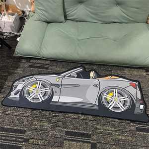 <span class=keywords><strong>Tapis</strong></span> de bain de dessin animé lavable, absorbant l'eau, doux, en velours cristal/faux cachemire, antidérapant, fabriqué à la machine, <span class=keywords><strong>tapis</strong></span> de salle de bain personnalisé - Product Image 2