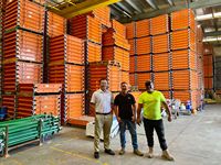 Panneaux de coffrage vert pour dalle plane, coffrage pour la construction en béton
