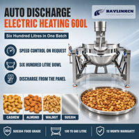 Industrie du Snacking Cuve de Cuisson pour Confitures et Sauces 600L Acier Inoxydable 304 Vitesse d'Agitation Réglable Malaxage