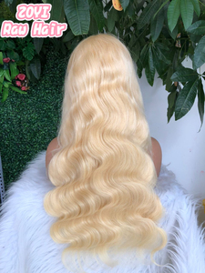 Peluca de cabello humano vietnamita sin pegamento, rubia 613, onda corporal, encaje frontal HD 13*6, encaje suizo transparente, pre-arrancada, línea de cabello natural - Product Image 1