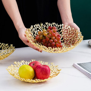 Plateau métal doré personnalisé décoration intérieure plateau cadeau pour mariage objets décoratifs pour assiette de fruits secs - Product Image 4