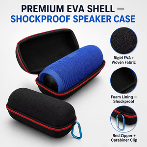 เคสลำโพงแบบแข็งกันน้ำ พกพาสะดวก ใช้กับบลูทูธ มีสายรัดยางยืด เหมาะสำหรับขายส่งและขายปลีก - Product Image 6