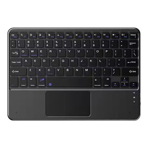 78 Keys Slim ABS Portable Rechargeable Wireless Touchpad BT 5.0 Keyboard for <b>10</b> <b>Inch</b> <b>Tablets</b> iPad <b>10</b>.9 Smartphones - Product Image 1