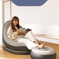 Canapé gonflable portable pour personne paresseuse pour balcon de salon de camping