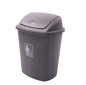 2023 New Style Home Swing Top Plastic Dustbin Wastebasket