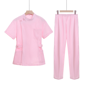Alta qualità estate rosa colletto laterale tuta per donne medici e infermieri uniformi ospedaliere - Product Image 1